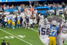 cowboys chargers pregame fight